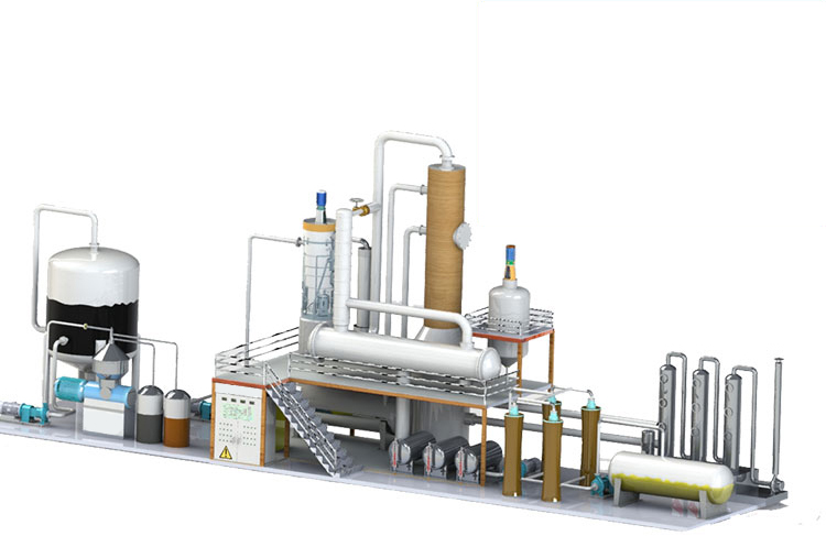 Black Motor Oil Recycling Machinery